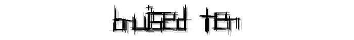 Bruised Ten font